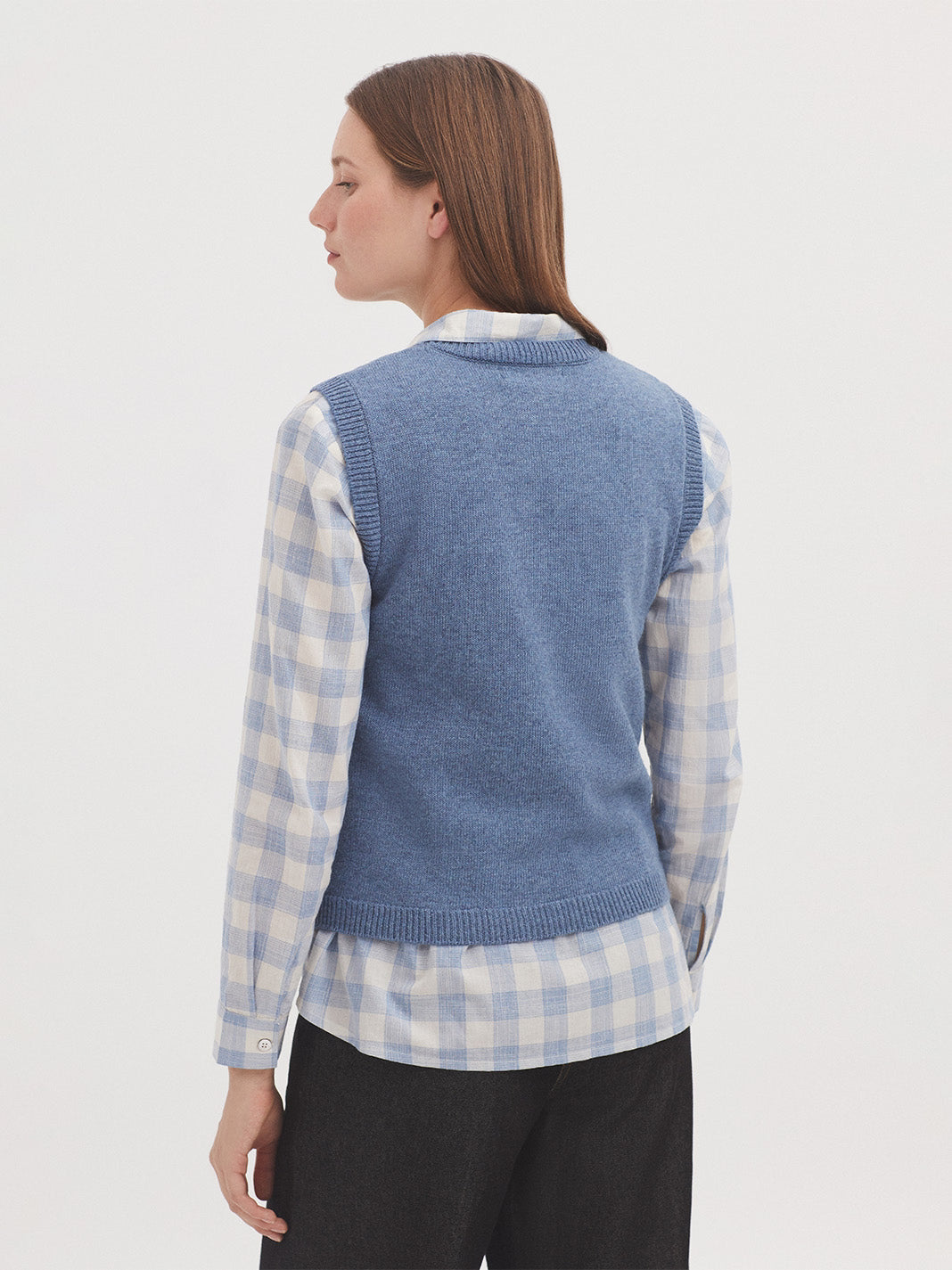 Gilet con motivi Cross stitch