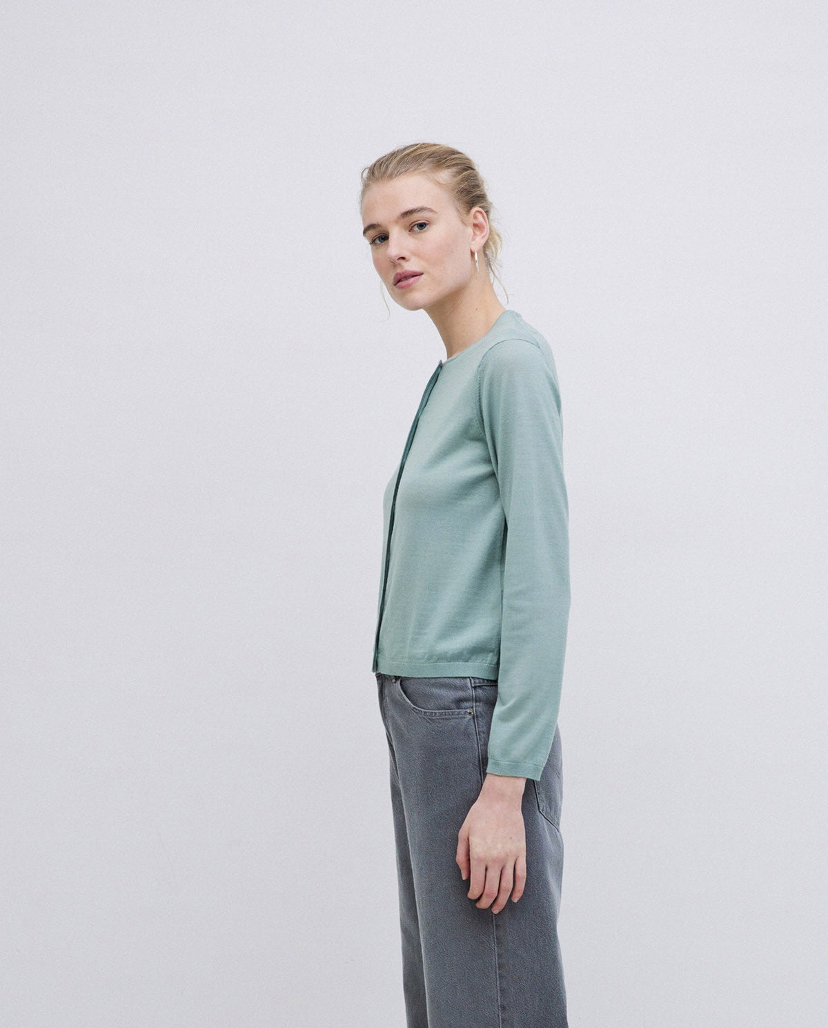 Cardigan in lana Merino