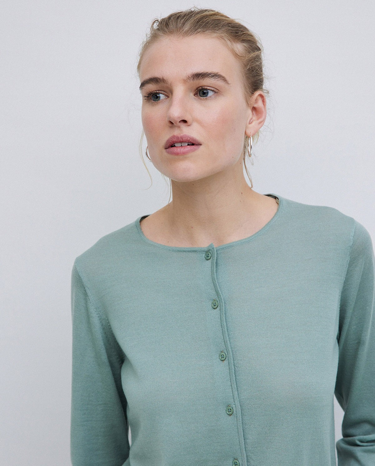 Cardigan in lana Merino