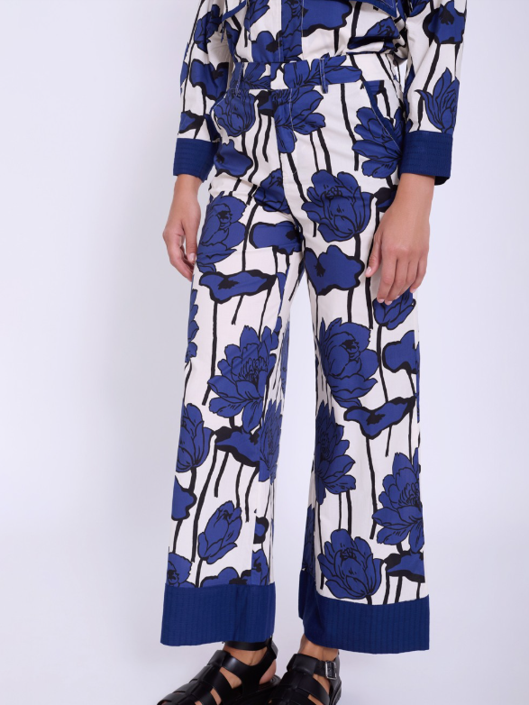 Pantalone lungo stampa floreale