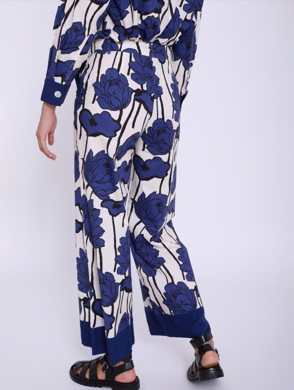 Pantalone lungo stampa floreale