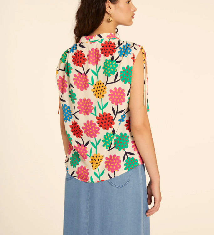 Camicia annodata floreale