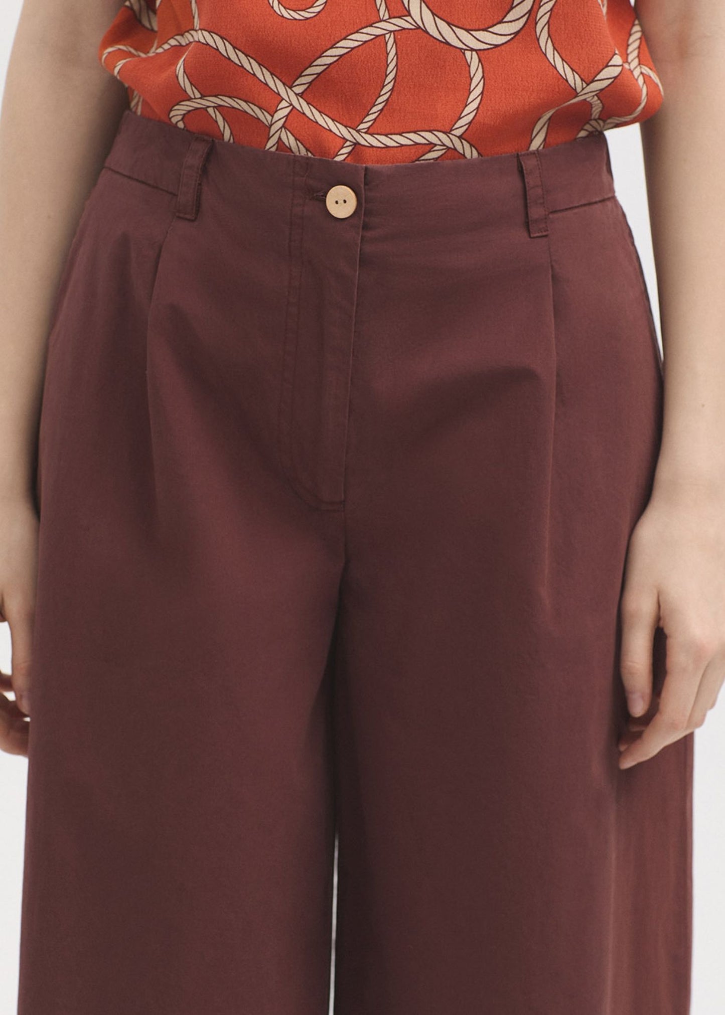 Gonna pantalone popeline
