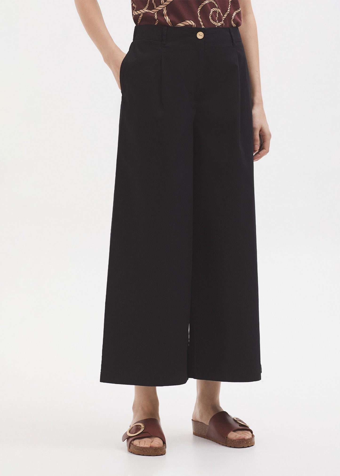 Gonna pantalone popeline