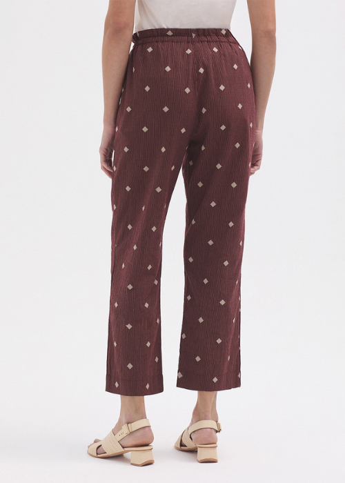 Pantaloni diamond jacquard