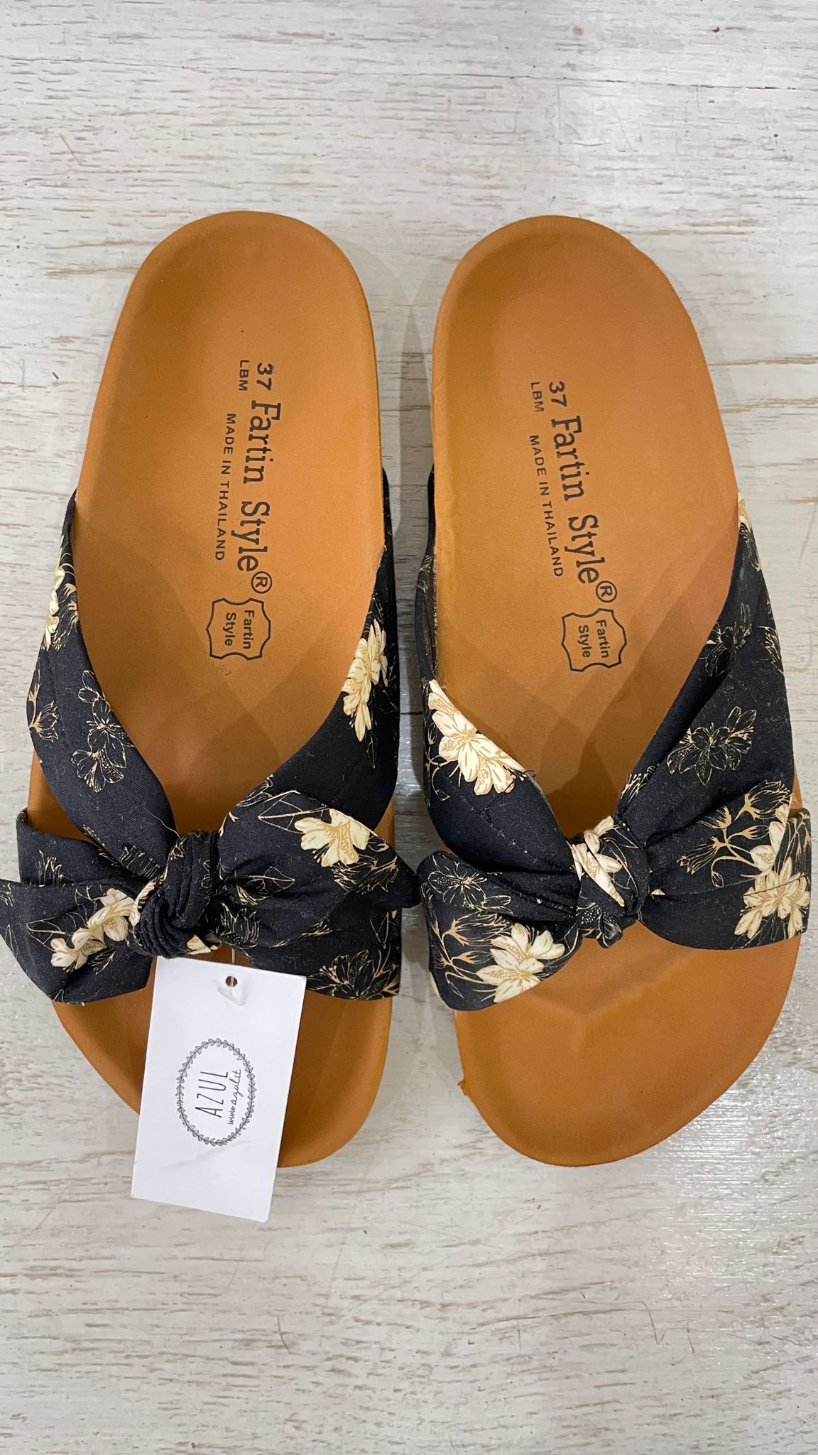 Ciabattine Slip On con fiocco in tessuto - dahlia black