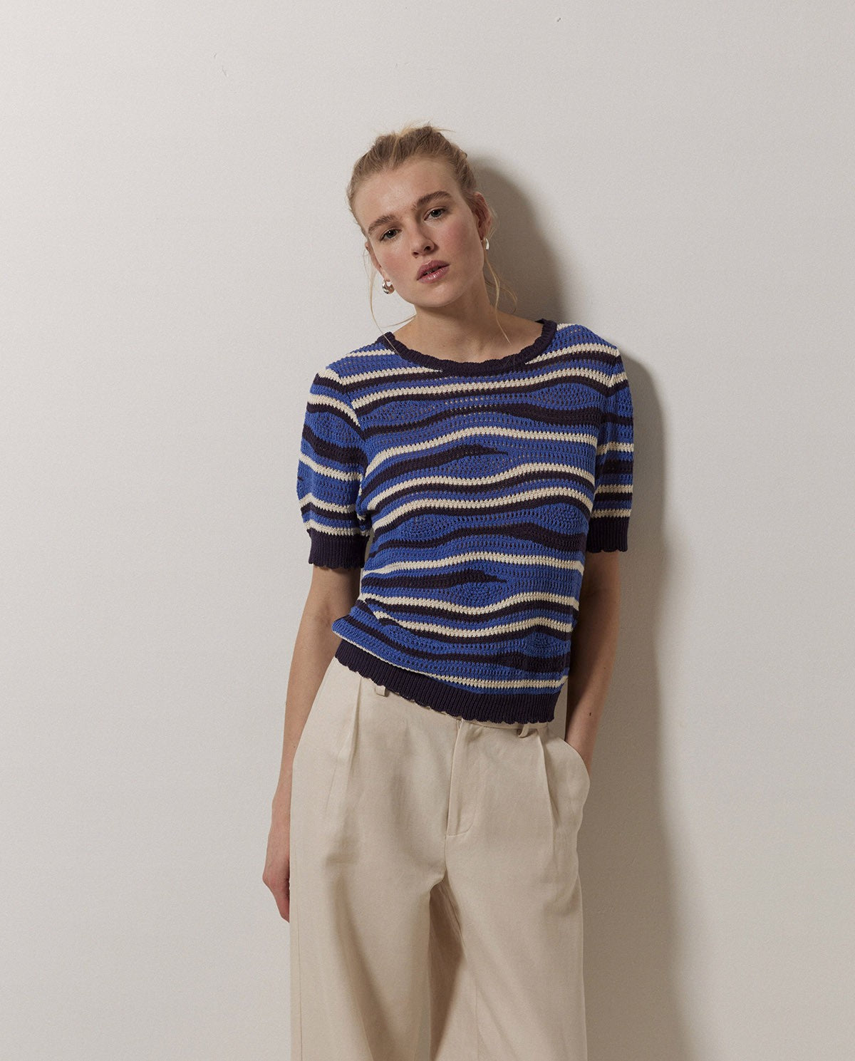 Maglia knit a onde