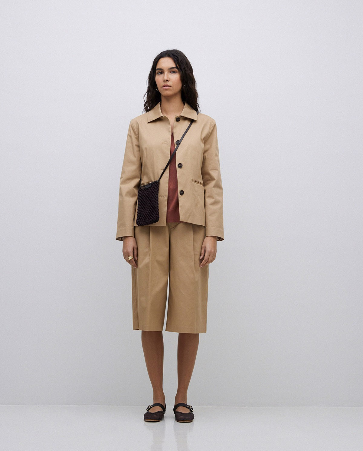 Raincoat camel