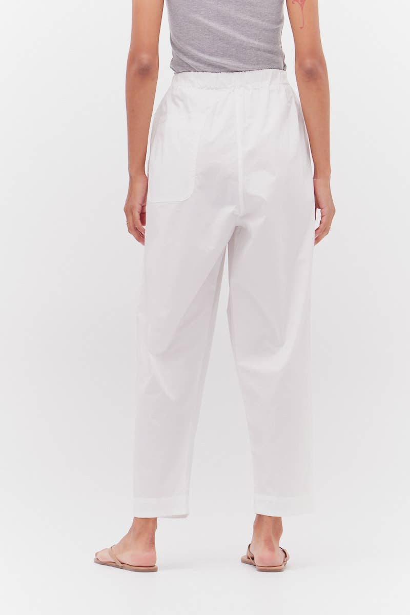 Pantaloni in popeline di cotone
