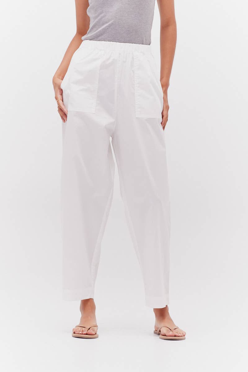 Pantaloni in popeline di cotone