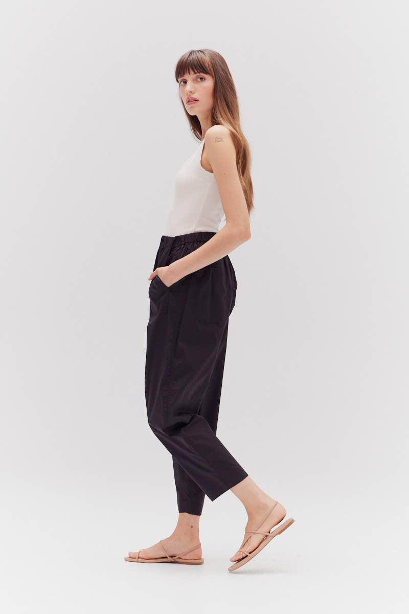 Pantaloni in popeline di cotone