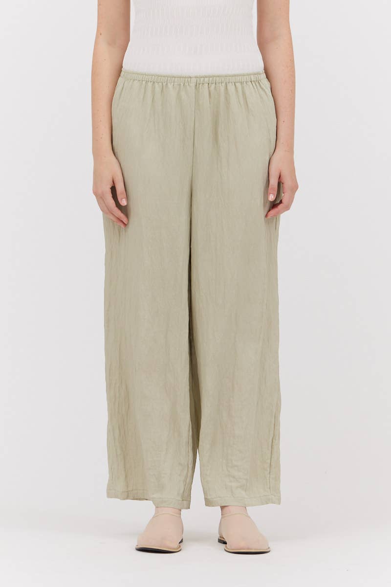 Pantaloni in tessuto stropicciato
