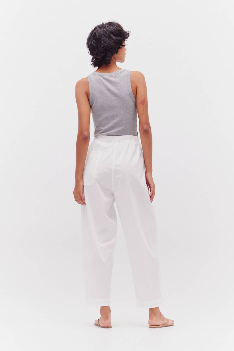 Pantaloni in popeline di cotone