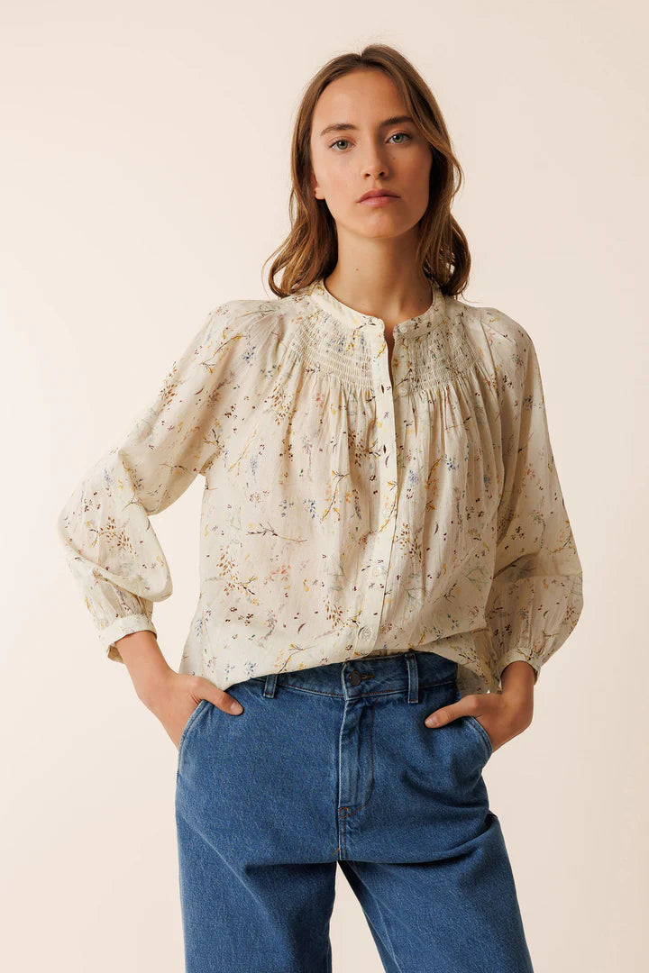 Camicia in voile di cotone