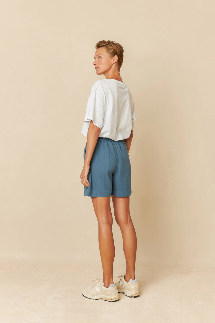Panama shorts indigo blue