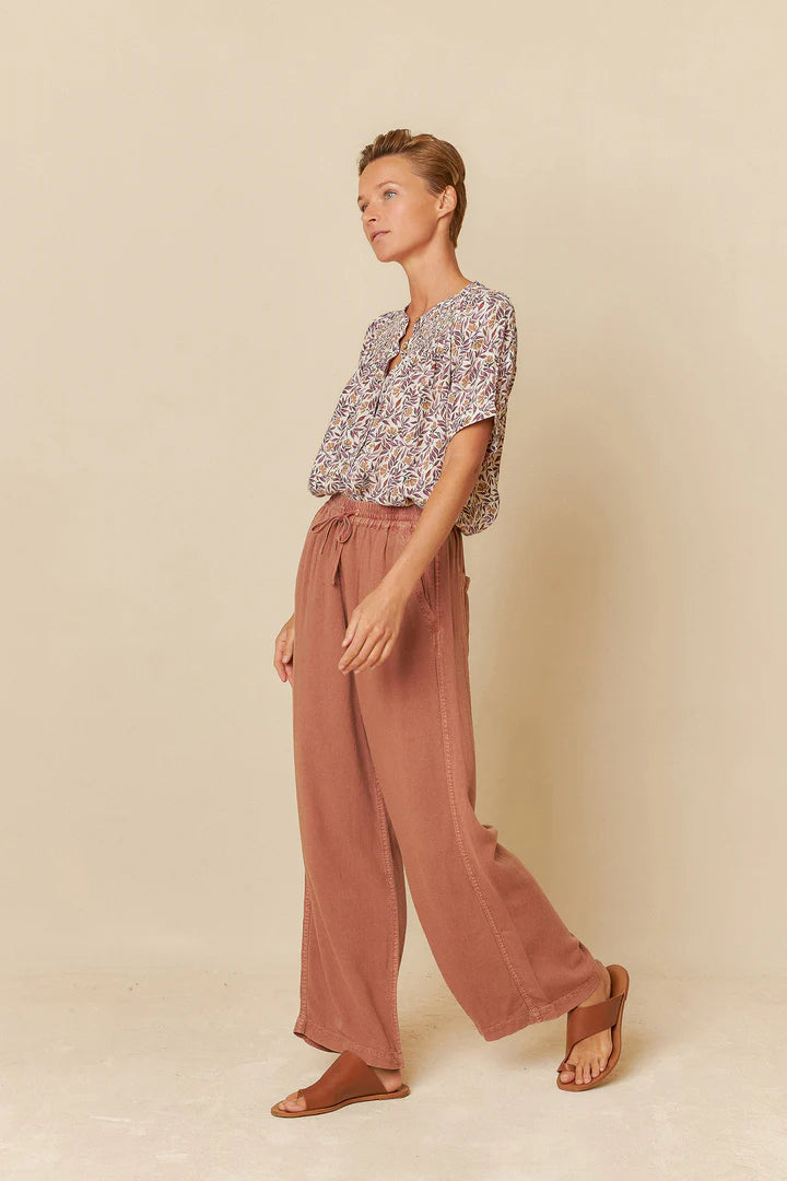 Maxi wide leg pants