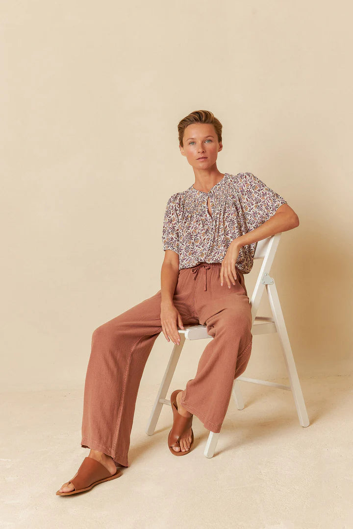 Maxi wide leg pants