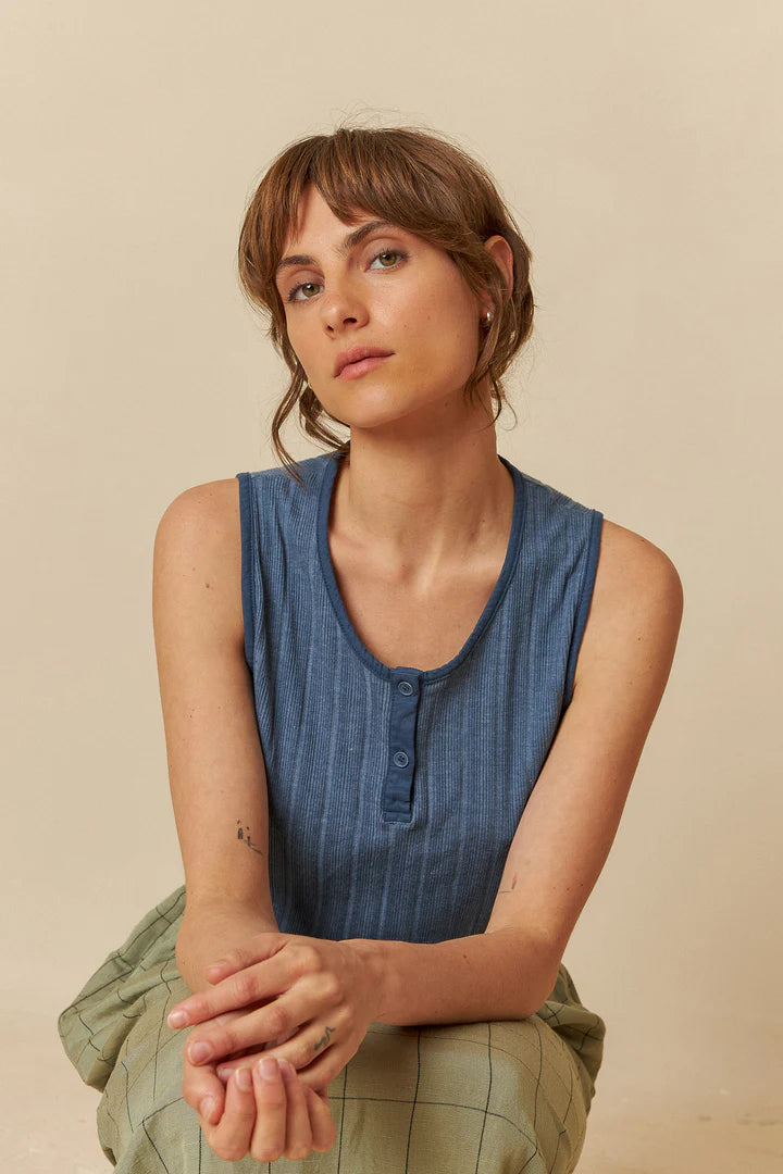 Top knit in cotone organico