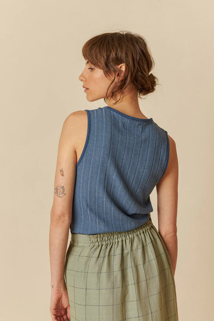 Top knit in cotone organico