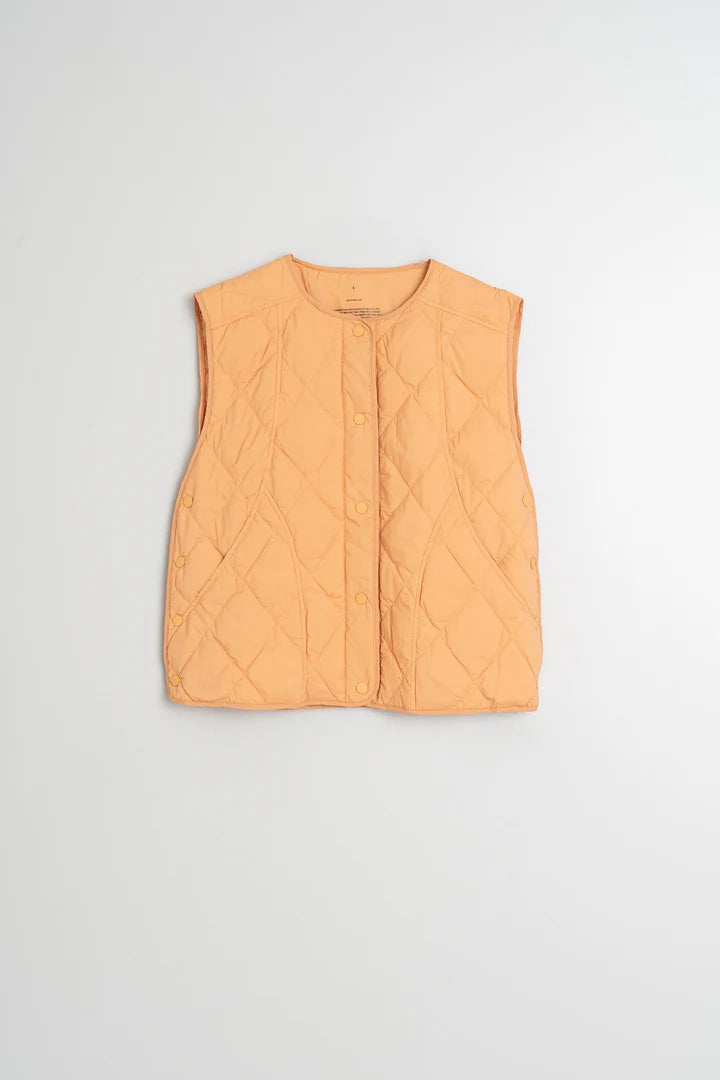 Gilet con imbottitura a losanghe