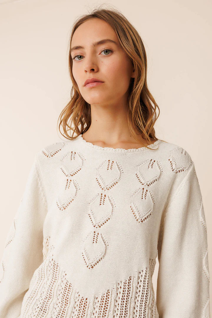 Maglia in crochet in cotone