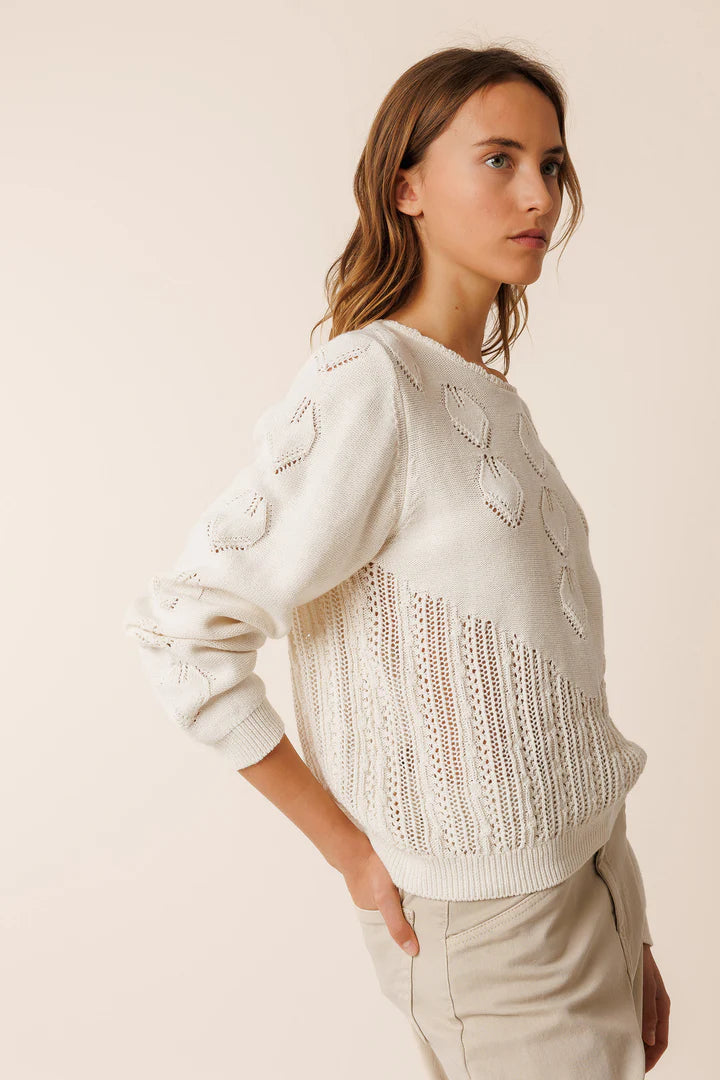 Maglia in crochet in cotone