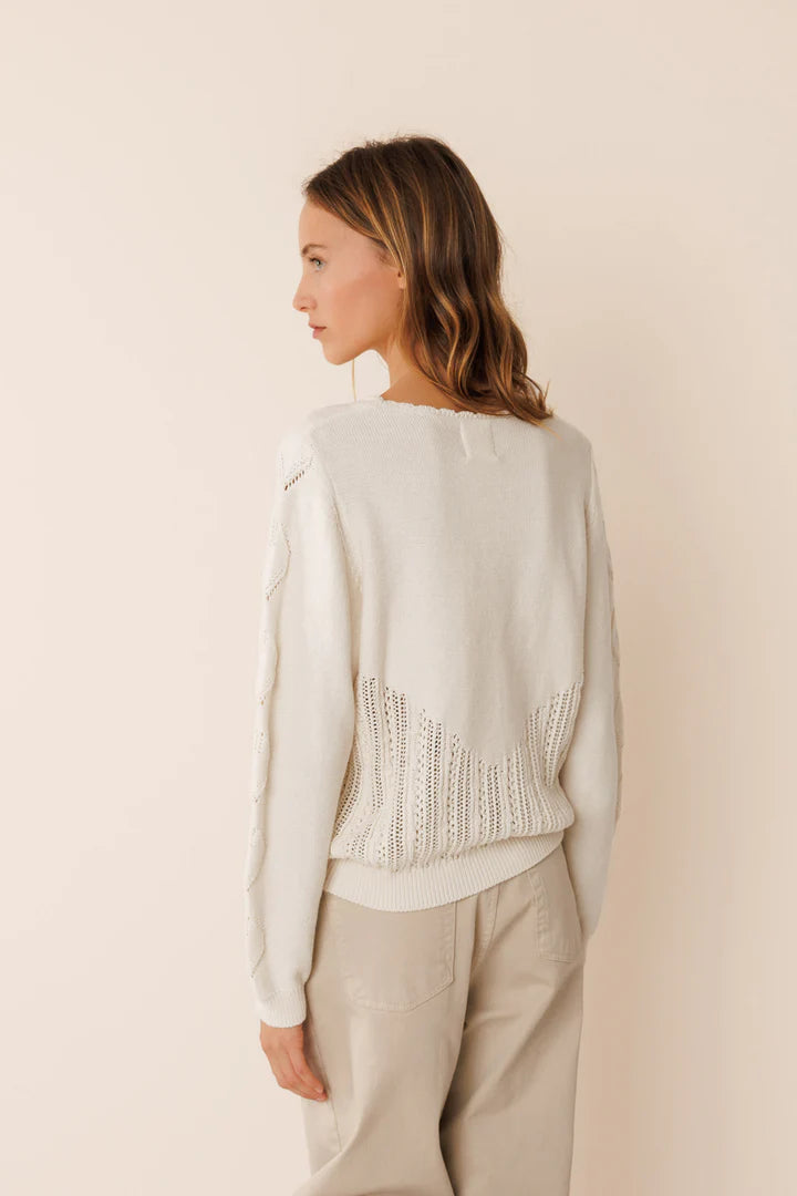 Maglia in crochet in cotone