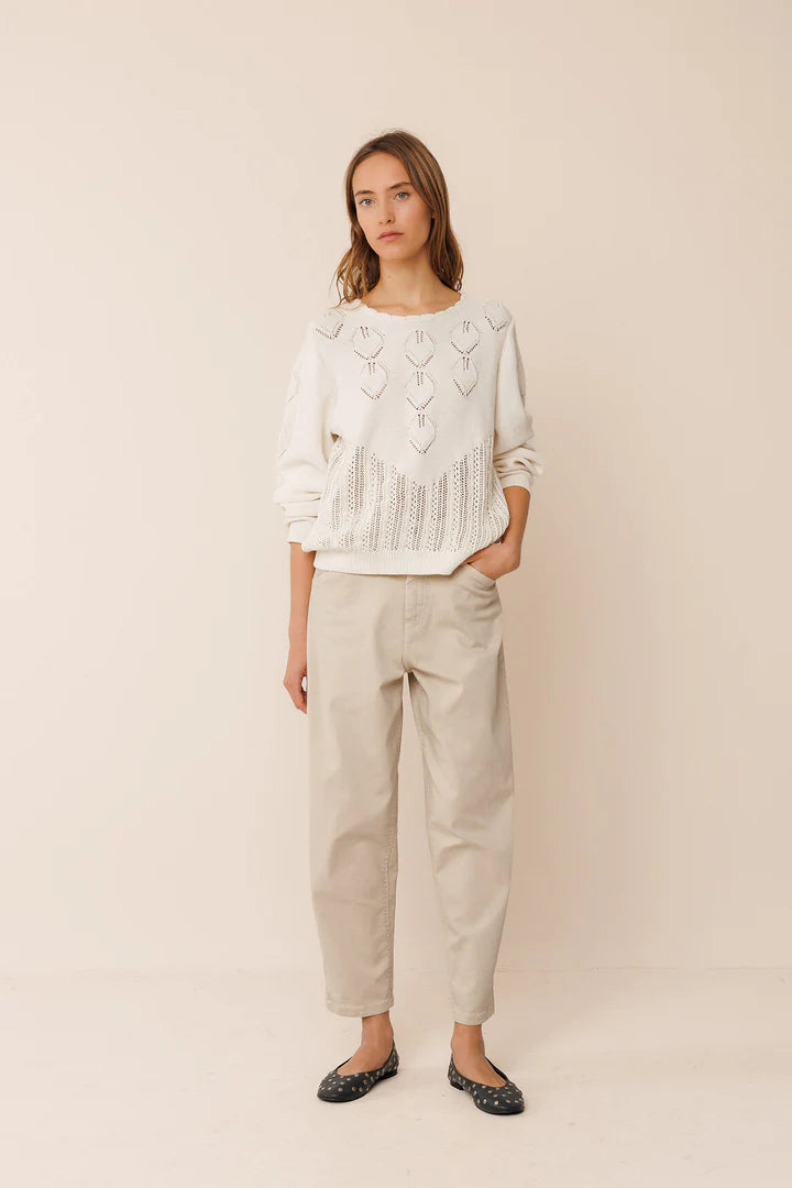 Maglia in crochet in cotone