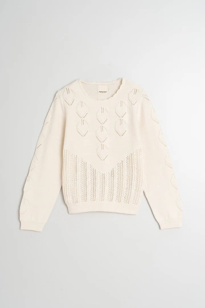 Maglia in crochet in cotone