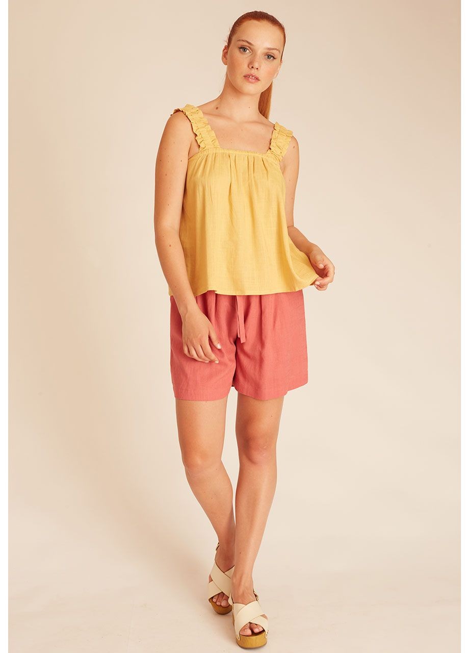 Linen top yellow