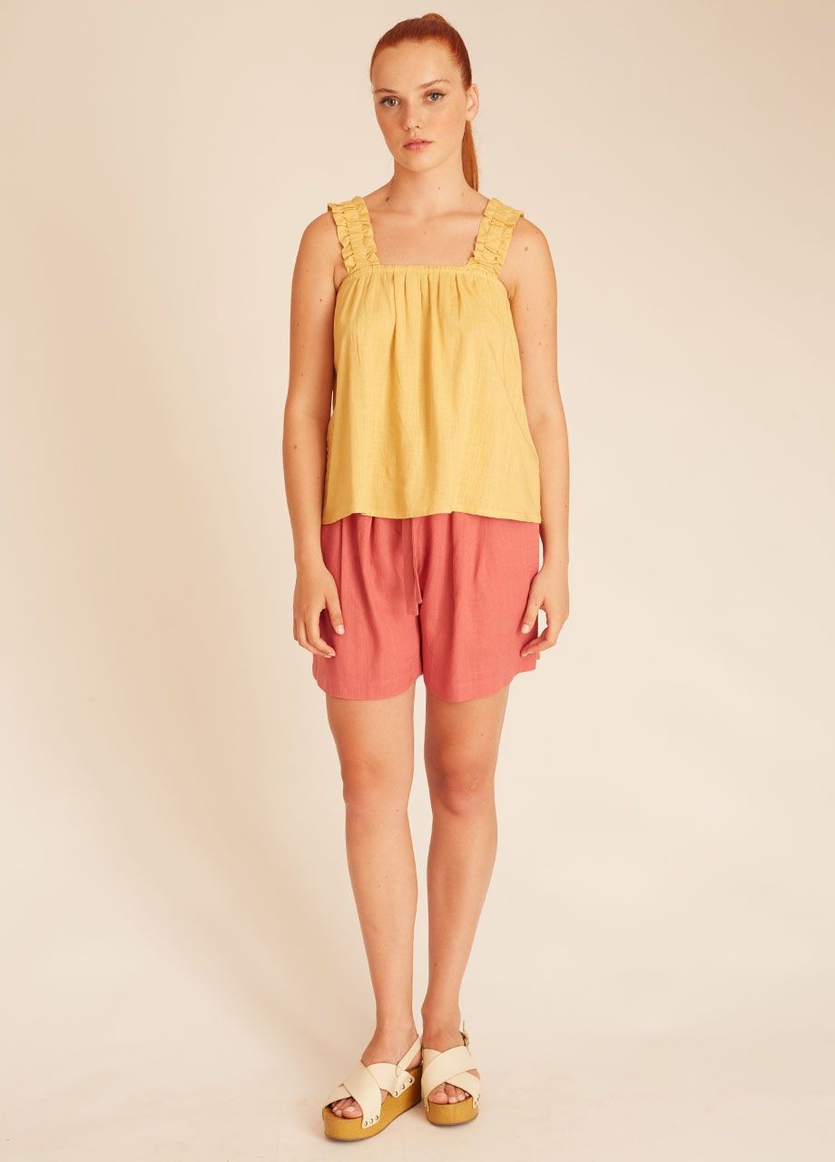 Linen top yellow