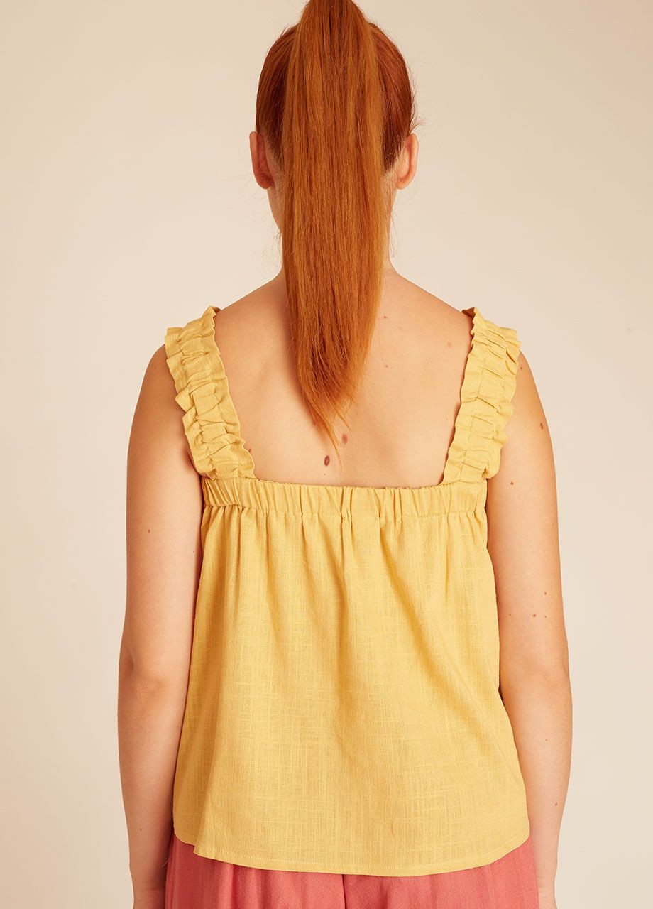 Linen top yellow