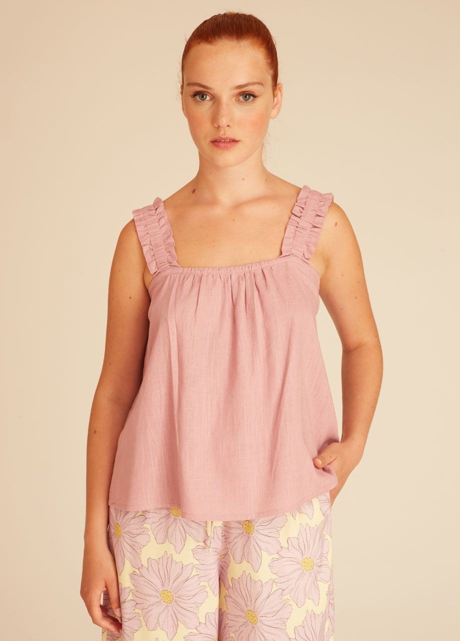 Linen top lilac