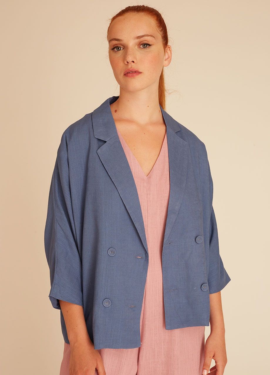 Linen jacket blue