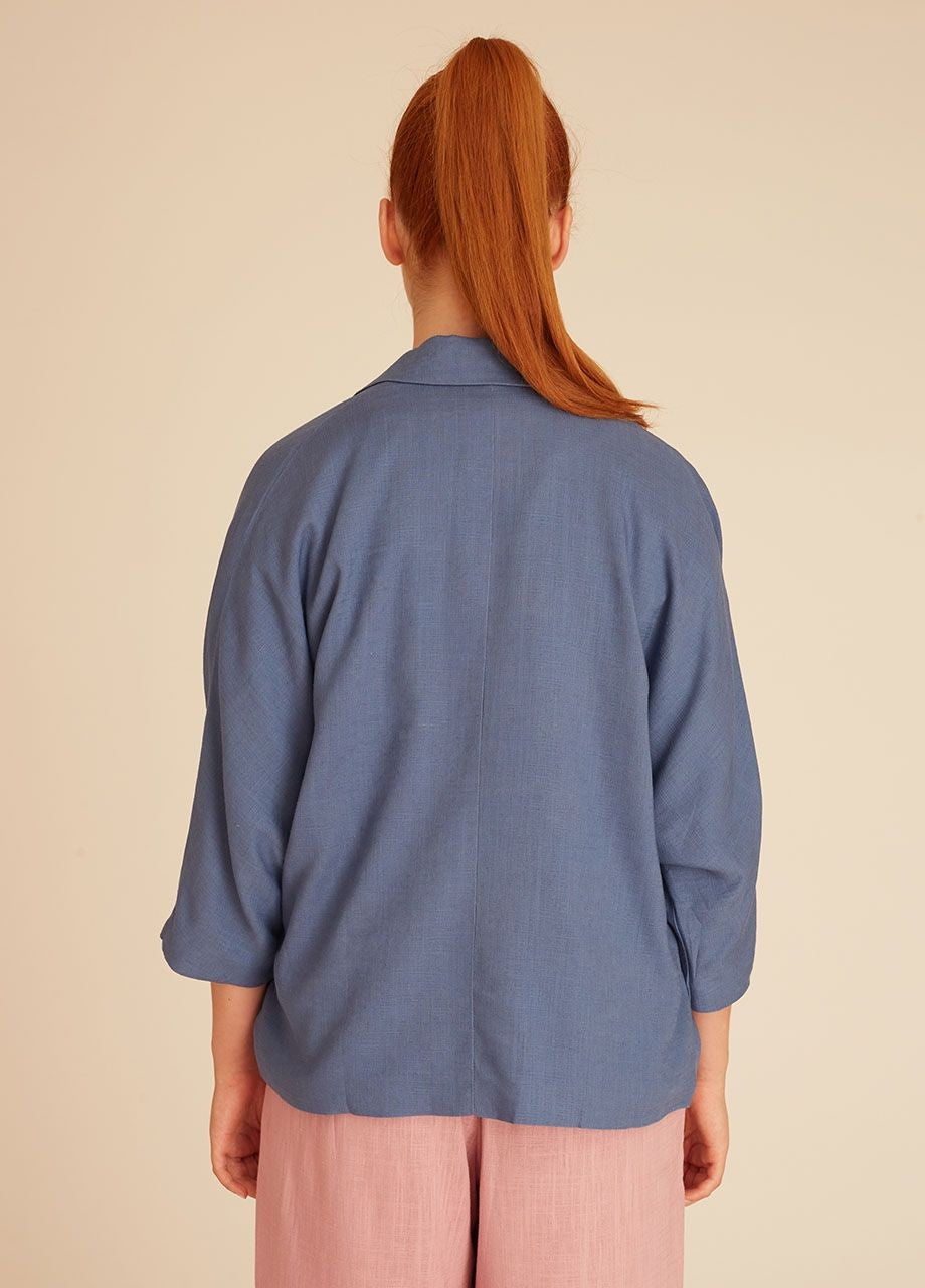 Linen jacket blue