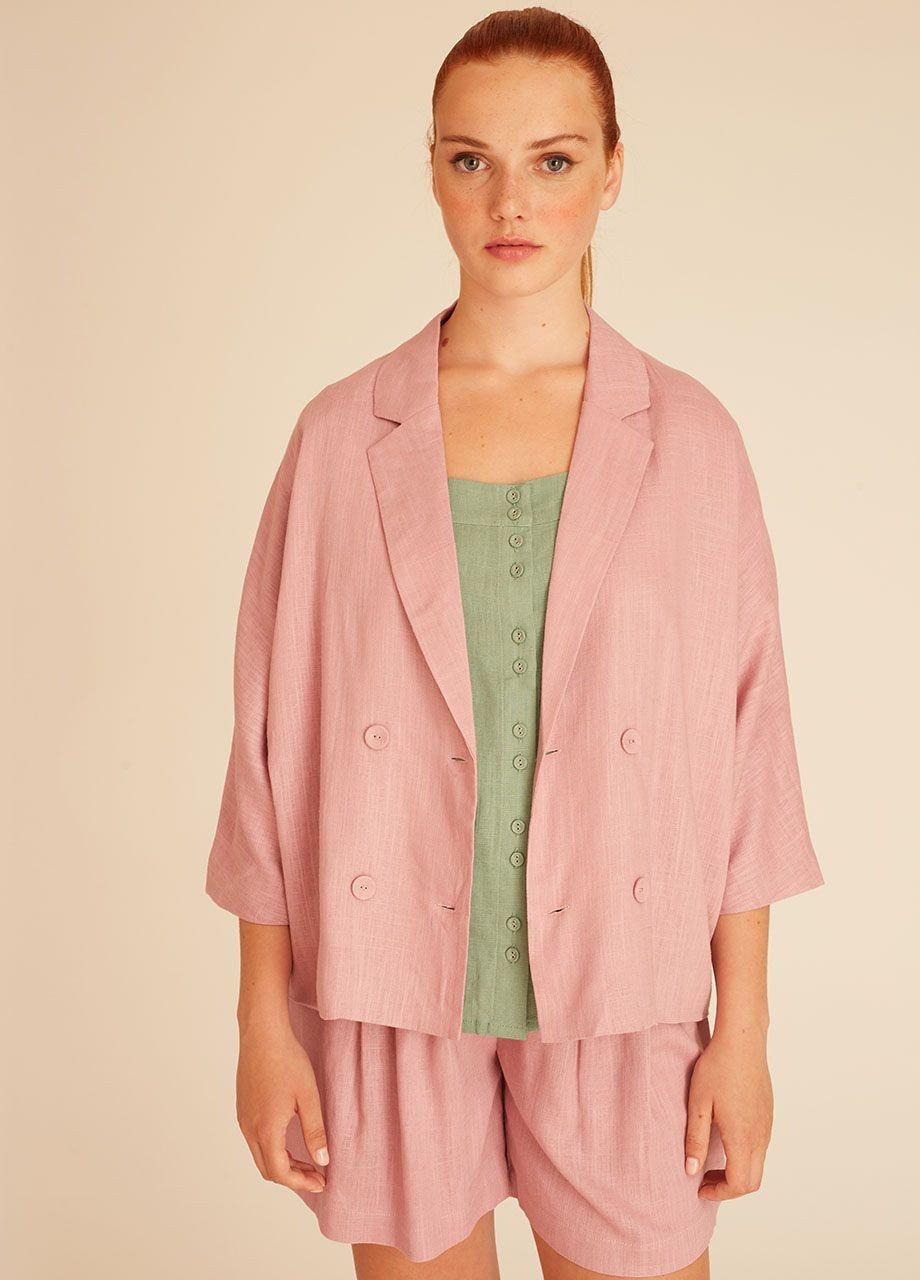Linen jacket lilac