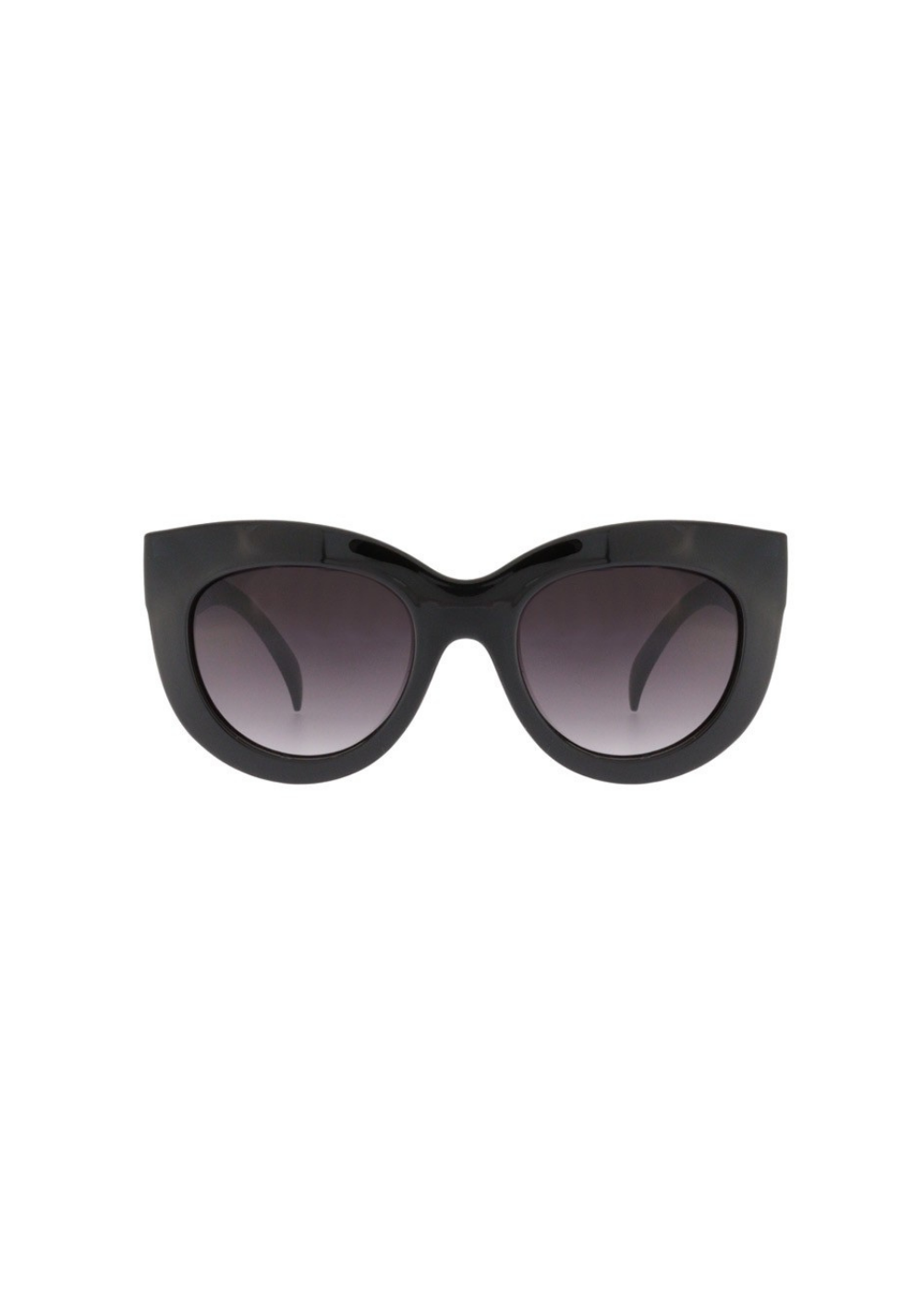 Occhiali da sole in policarbonato cat-eye grandi TIN 3 Tina Black