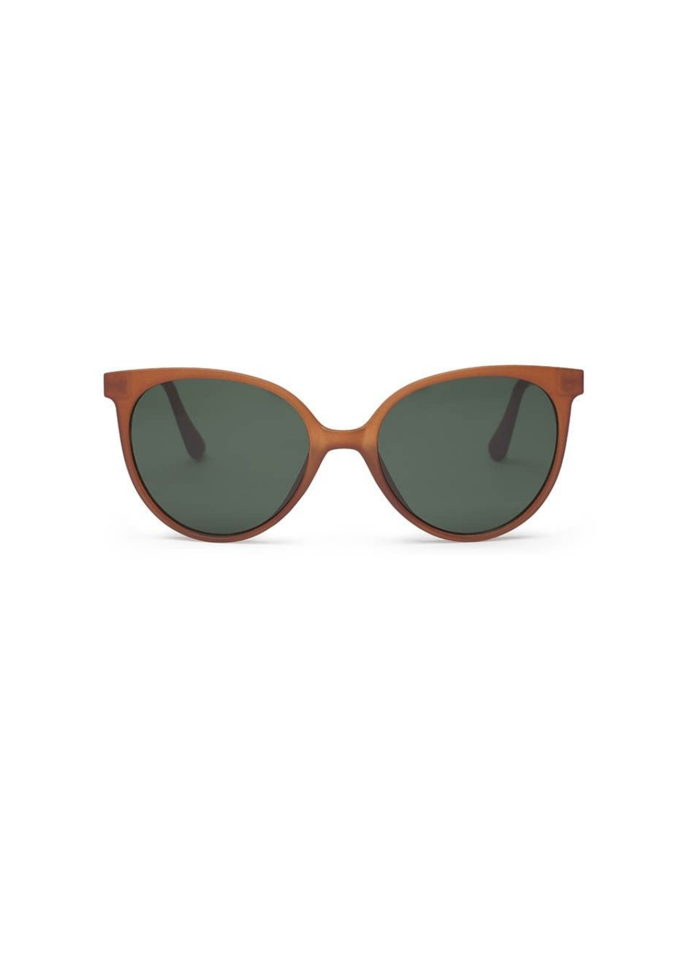 Occhiali da sole in policarbonato cat-eye Angèle ANG83 Mate Amber
