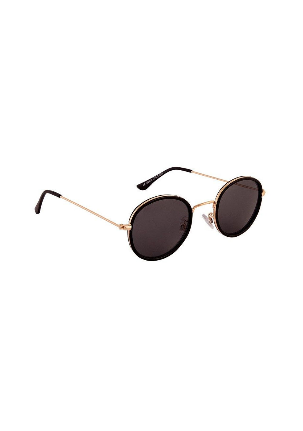 Occhiali da sole in policarbonato tondi Blackbird BB01 Nero