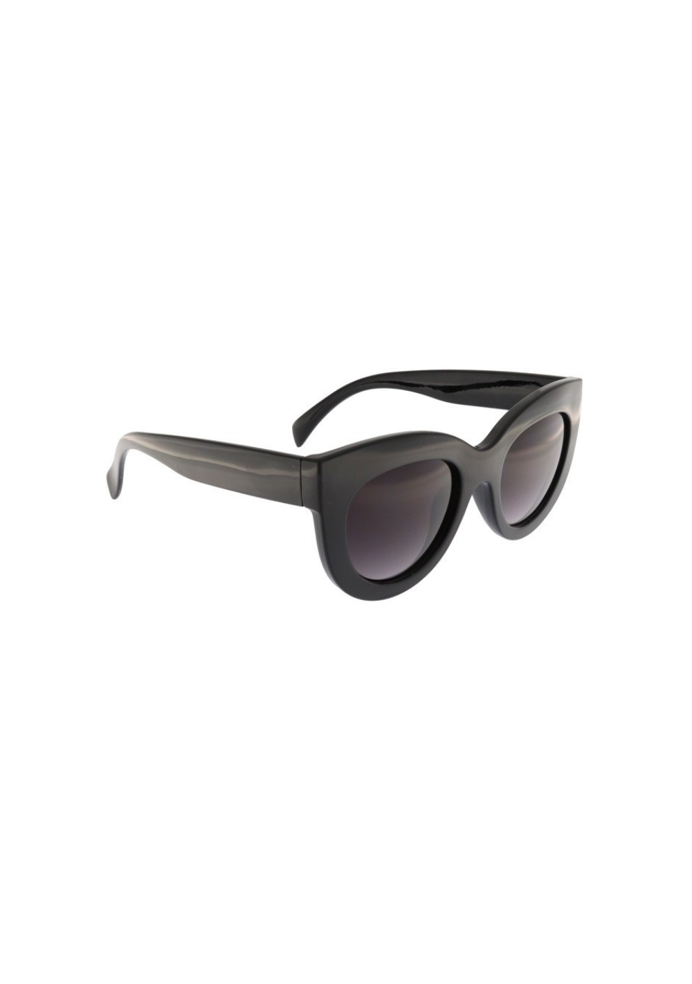 Occhiali da sole in policarbonato cat-eye grandi TIN 3 Tina Black
