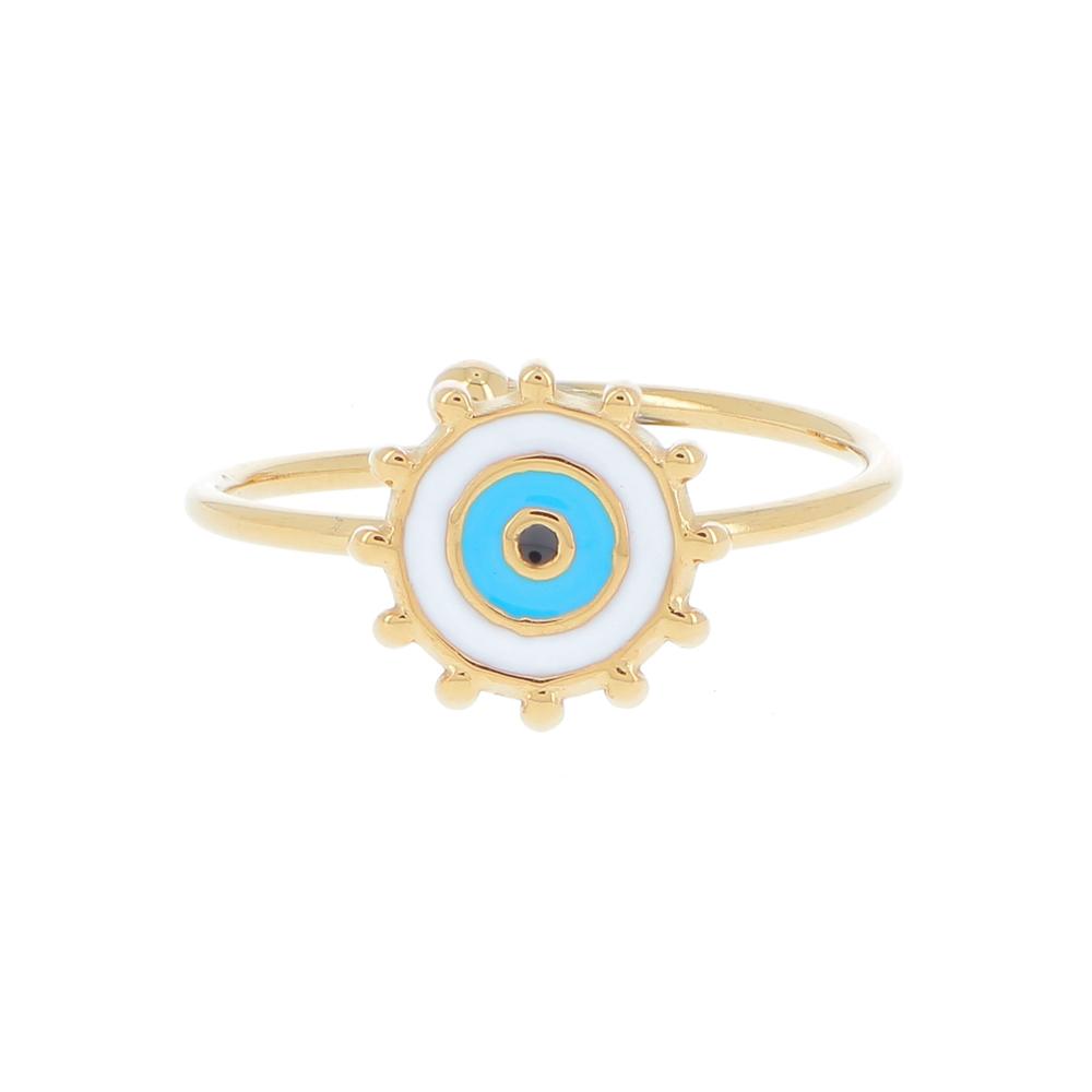 Anello regolabile con cerchi colorati
