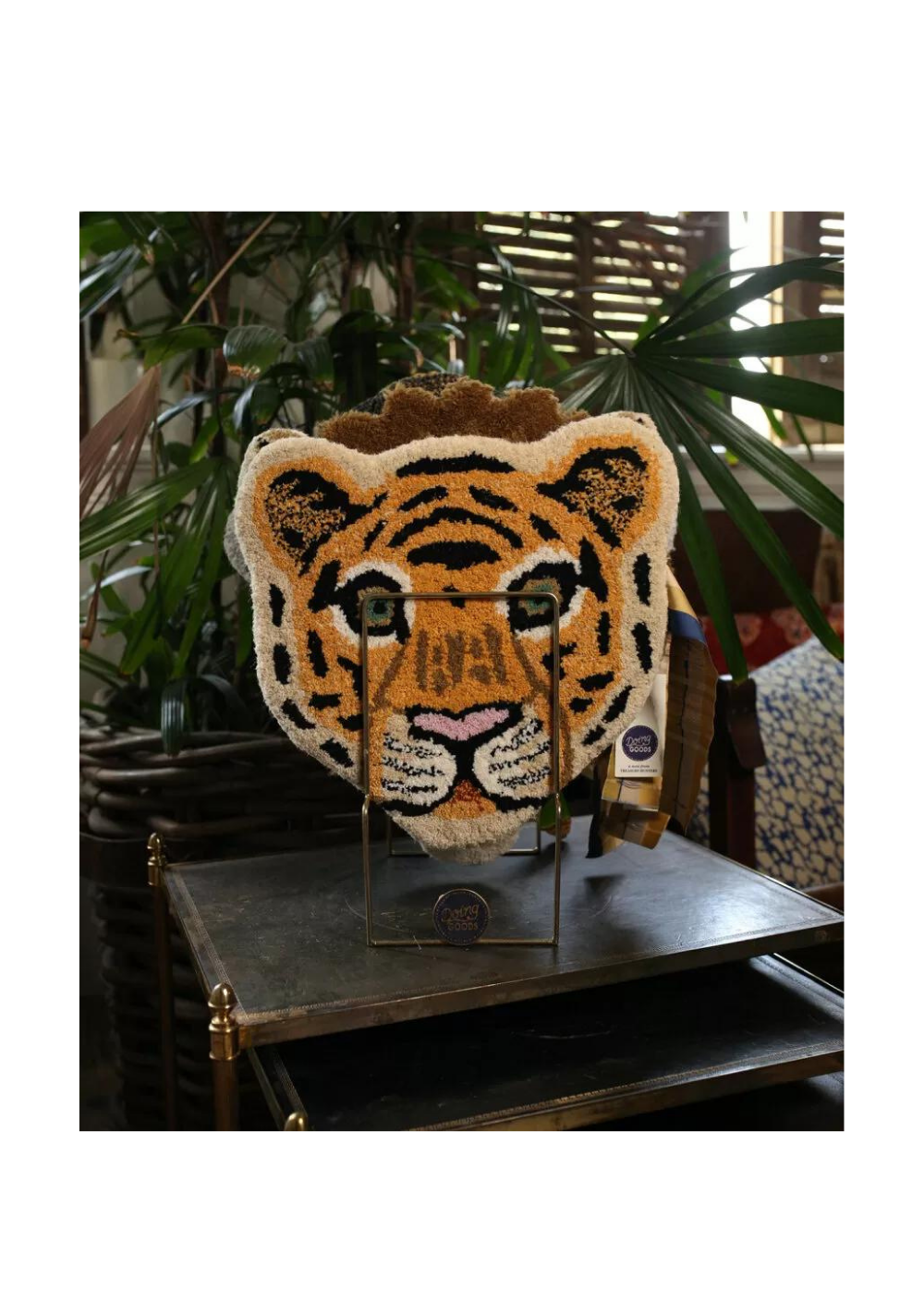Tappeto in pura lana testa tigre