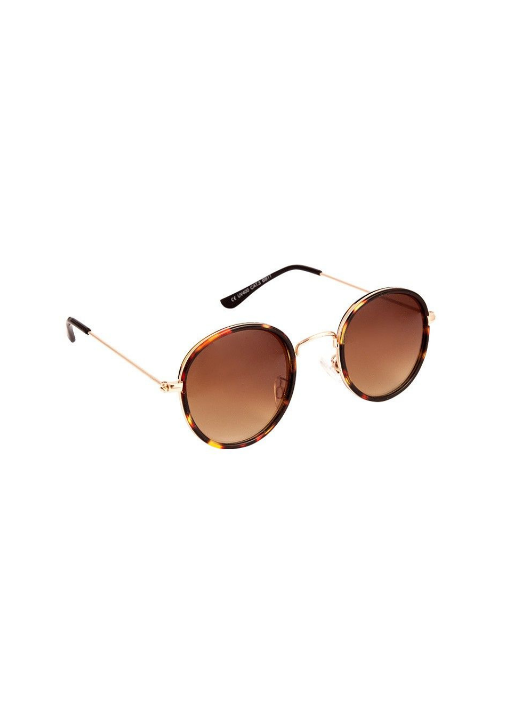 Occhiali da sole in policarbonato tondi Blackbird BB11 Tartaruga