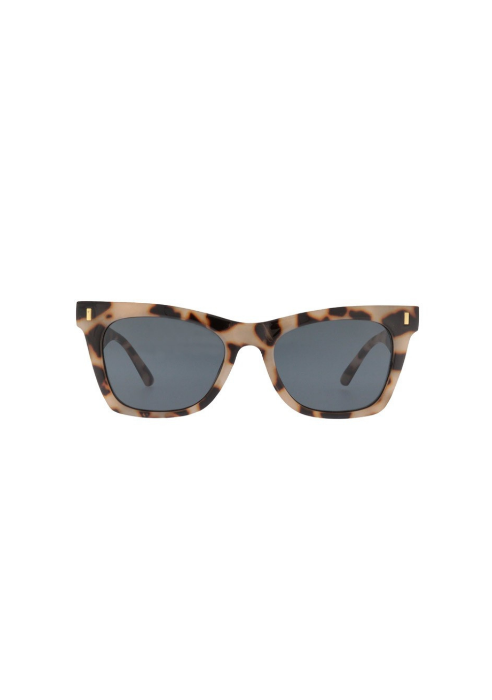 Occhiali da sole in policarbonato rettangolari Eliza ELI15 Leopard marmorizzato