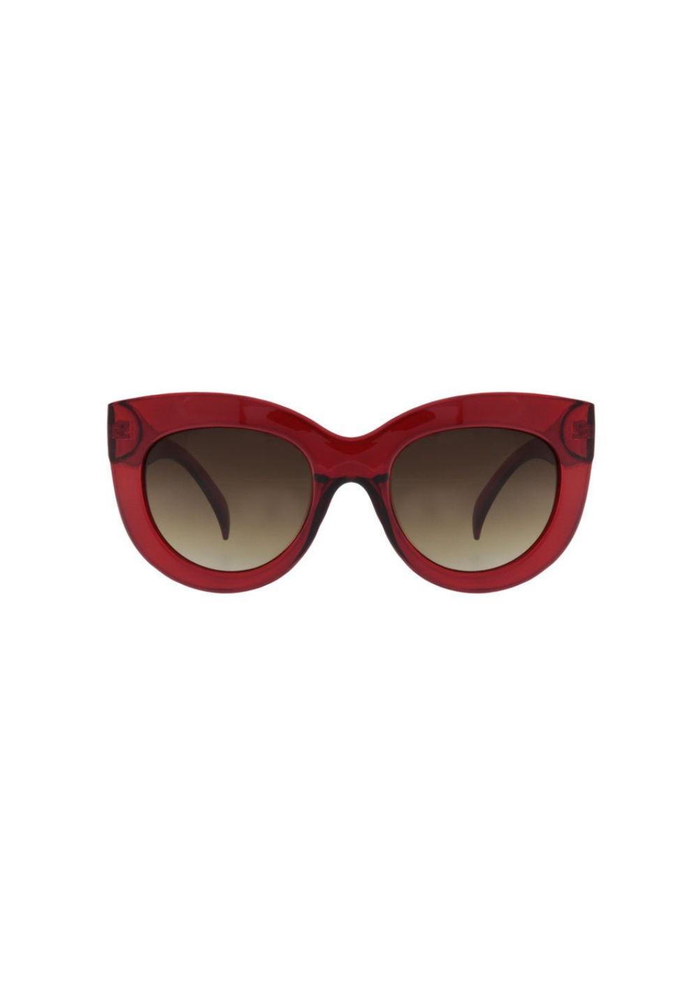 Occhiali da sole in policarbonato cat-eye grandi TIN 32 Tina Ruby