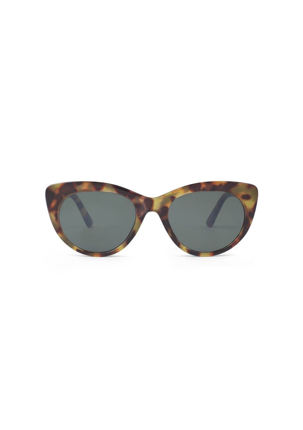 Occhiali da sole in policarbonato cat-eye Gigi GIG17 Verde militare