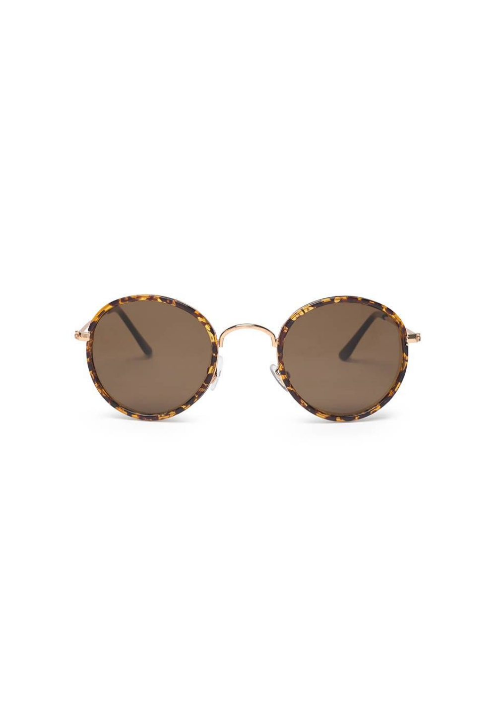Occhiali da sole in policarbonato tondi Blackbird BB12 Tartaruga citrino