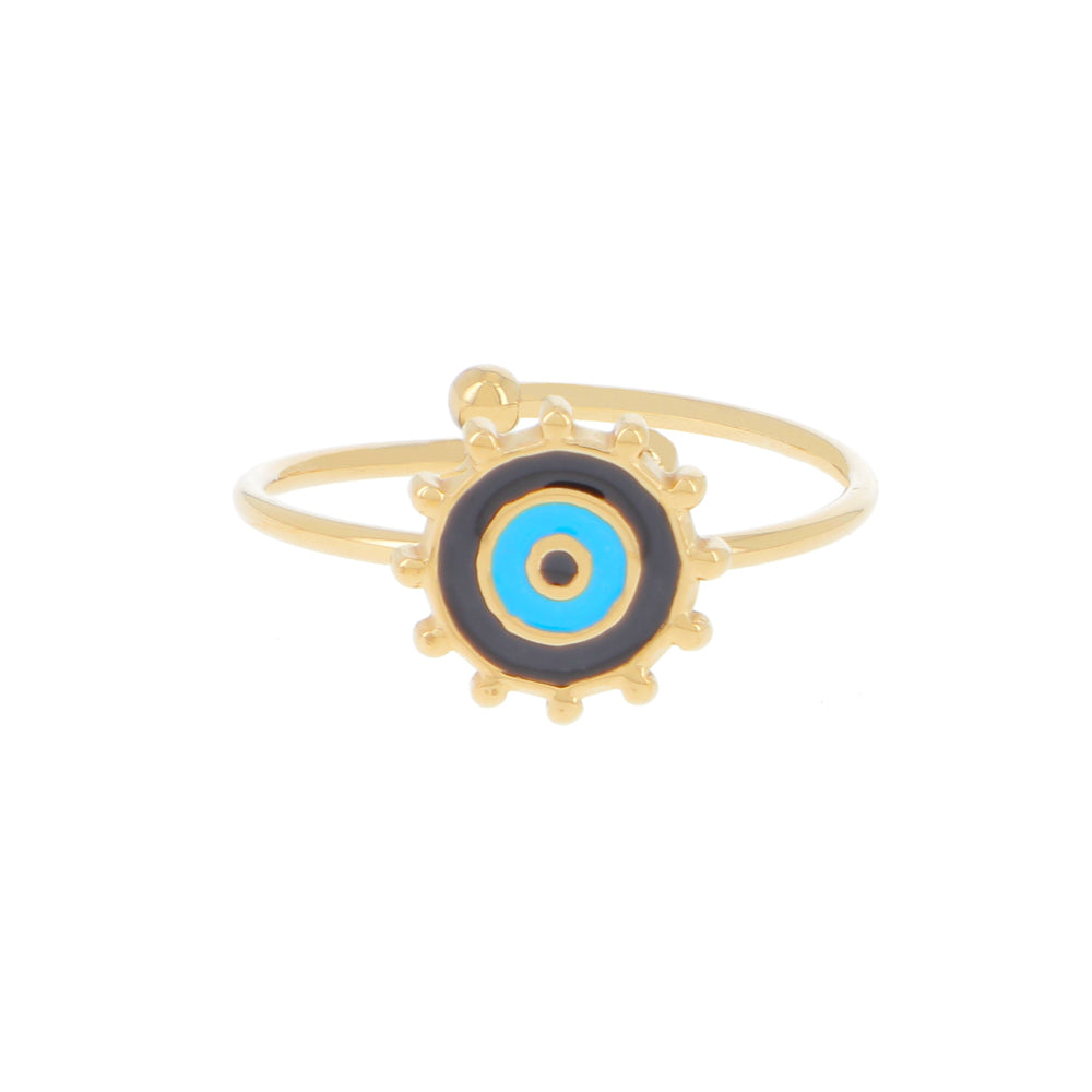 Anello regolabile con cerchi colorati