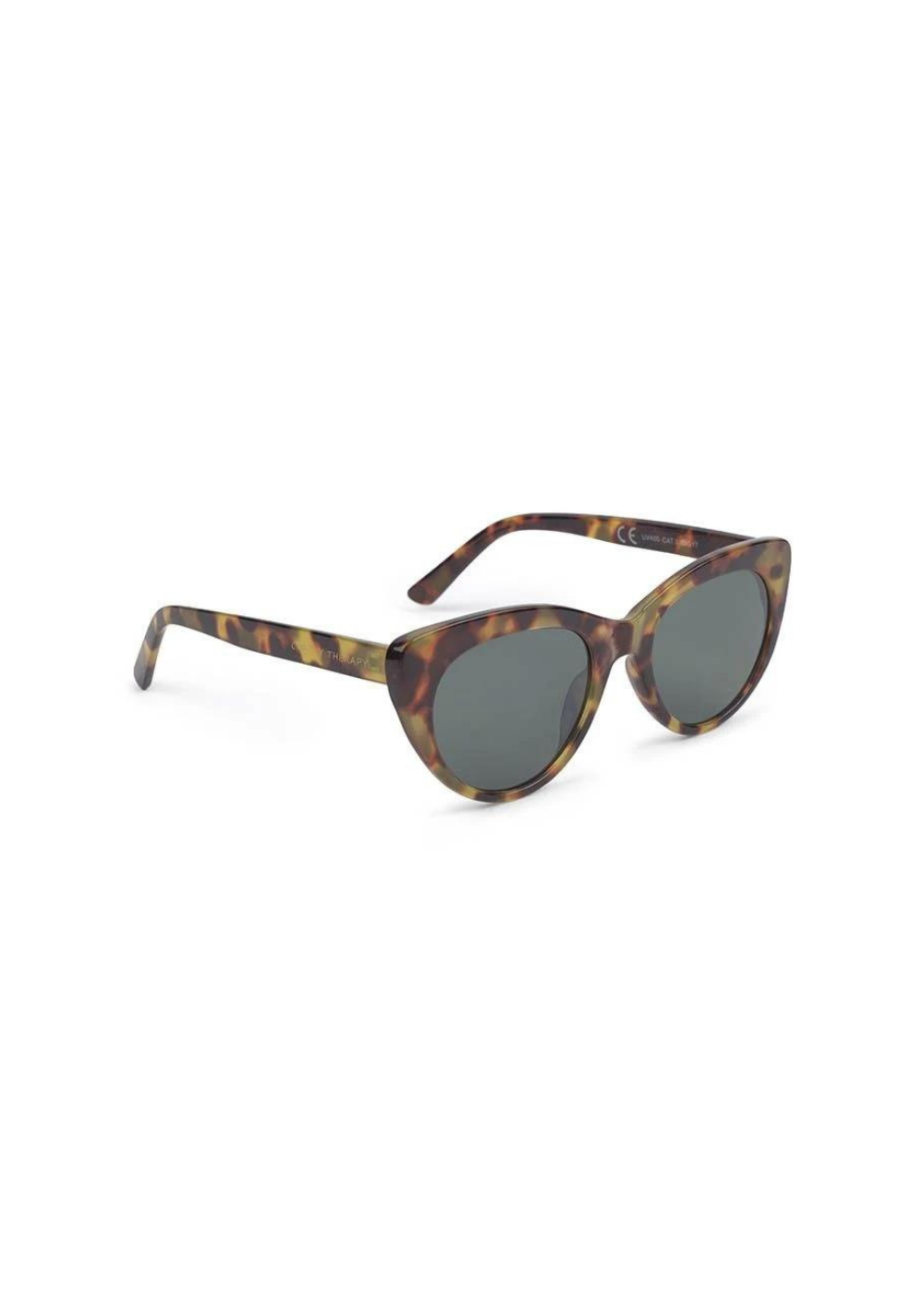 Occhiali da sole in policarbonato cat-eye Gigi GIG17 Verde militare
