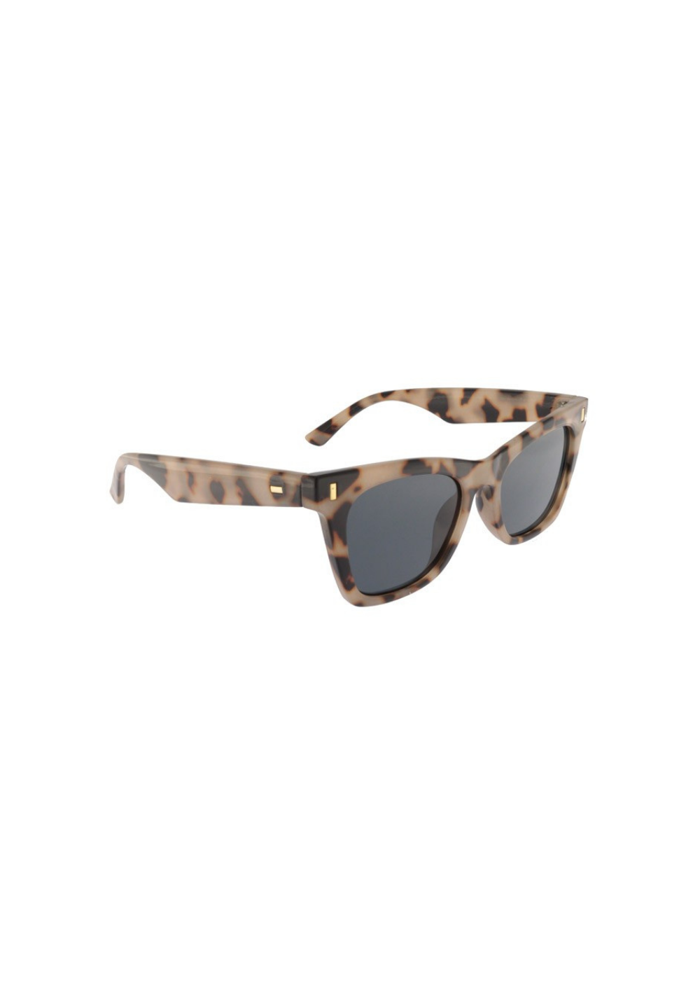 Occhiali da sole in policarbonato rettangolari Eliza ELI15 Leopard marmorizzato